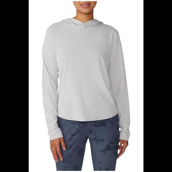 Mountain Hardwear Women's Sunblocker Long Sleeve Hoodie Gray Ice - Regular - Picture 1 of 1